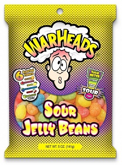 Warheads Jelly Beans Sour (142g)