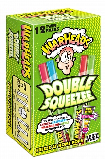 Warheads Freezer Pop Double Squeezee 12 Pack (240ml)