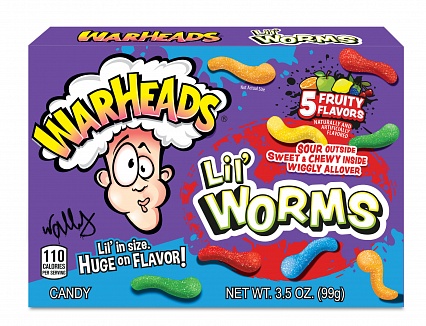 Warheads Lil' Worms Theatre Box (12 x 99g)