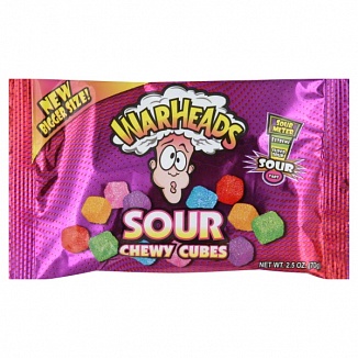 Warheads Sour Chewy Cubes (12 x 15ct)