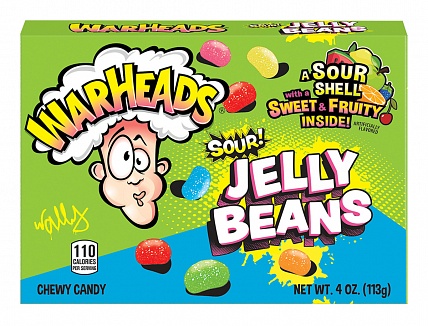 Warheads Sour Jelly Beans (12 x 113g)