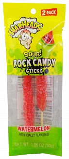 Warheads Sour! Rock Candy Sticks Watermelon (12 x 30g)