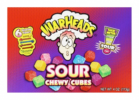 Warheads Chewy Cubes (12 x 113g)