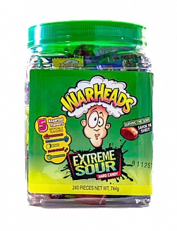 Warheads Extreme Sour Hard Candy 240 Pack (964g)