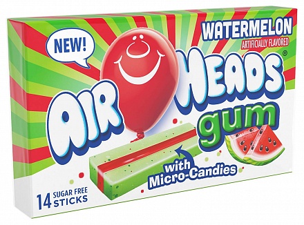 Watermelon Airheads Gum (12 x 34g)