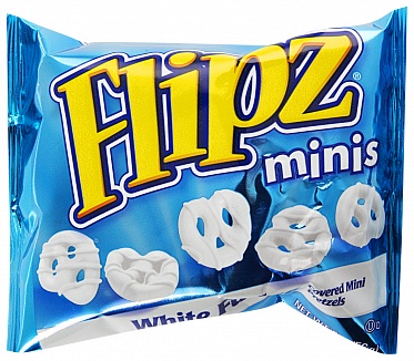 White Fudge Pretzel Flipz Minis