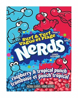 Raspberry & Tropical Punch Nerds (Box of 24)