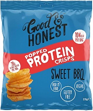 Good & Honest Popped Protein Crisps Sweet BBQ (24 x 23g)