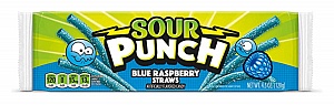 Sour Punch Straws Blue Raspberry (24 x 128g)